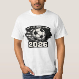 Camiseta Arte de Balón de Fútbol Mundial 2026