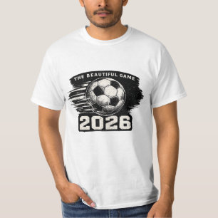 Camiseta Arte de Balón de Fútbol Mundial 2026