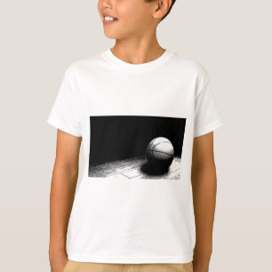 Camiseta Arte de baloncesto blanco negro