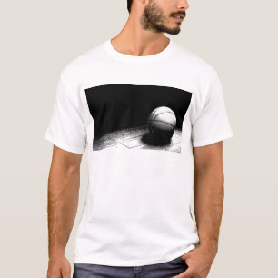 Camiseta Arte de baloncesto blanco negro