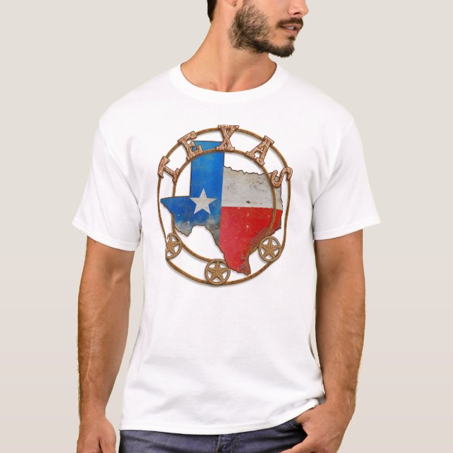 Camiseta Arte de Barras Estatales de Texas (Anverso)