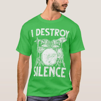 Camiseta Arte de batería lindo Hombres Mujeres Baterista Ro