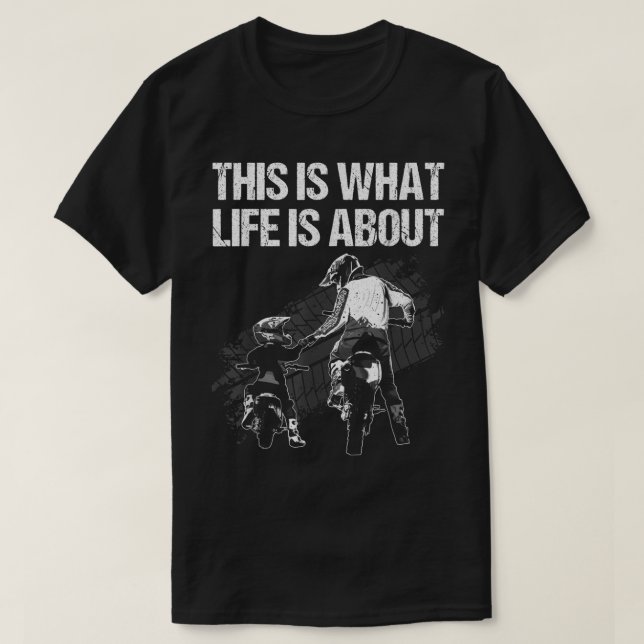 Camiseta Arte De Bicicleta De Suciedad Cuta Para Hombres Mo (Diseño del anverso)