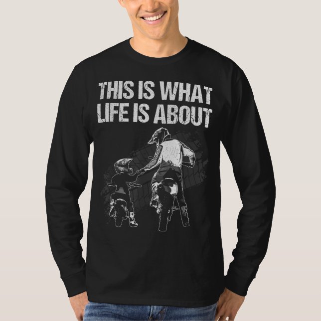 Camiseta Arte De Bicicleta De Suciedad Cuta Para Hombres Mo (Anverso)