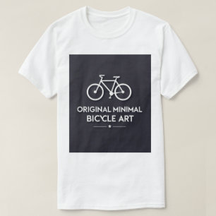 Camiseta Arte de Bicicleta Minimalista