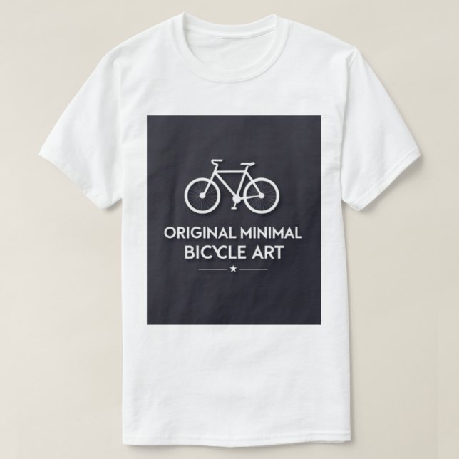 Camiseta Arte de Bicicleta Minimalista (Diseño del anverso)