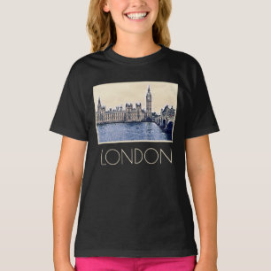 Camiseta Arte de Big Ben London Watercolor
