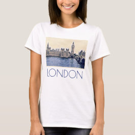 Camiseta Arte de Big Ben London Watercolor
