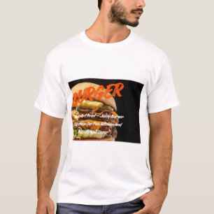 Camiseta Arte de Big Burger: Ilustración de jugosa hamburgu