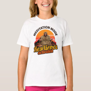 Camiseta Arte de Bigfoot con Modo de Meditación Resiliencia