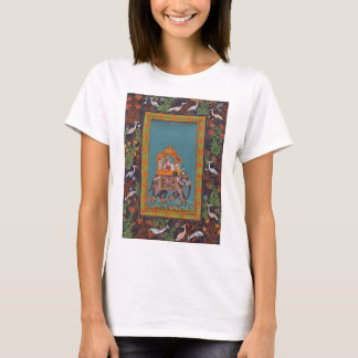 Camiseta Arte de Boho Mughal Paisley del elefante de la