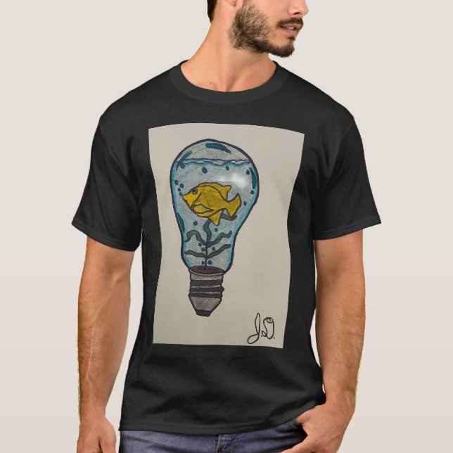 Camiseta Arte de bombilla (Anverso)