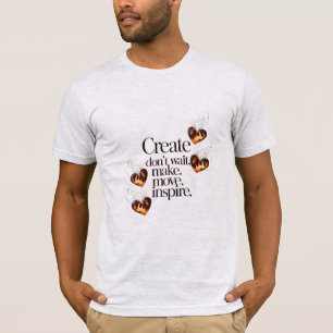 Camiseta Arte de bronce motivador sobre Bella+Canvas Premiu