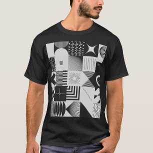 Camiseta Arte de Brutalismo: Patrones Geométricos Vintage