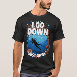Camiseta Arte de Buceo Genial para Hombres Papá Padre Océan