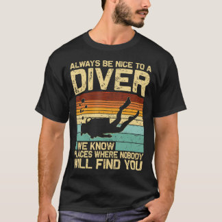 Camiseta Arte de buceo para hombres y mujeres Buceo Buzo Di