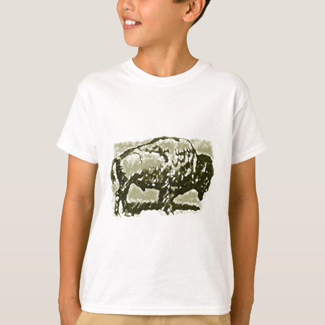 Camiseta Arte de búfalo (Anverso)