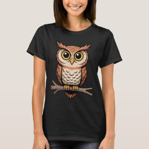Camiseta Arte de búho lindo para hombres mujeres niños lech