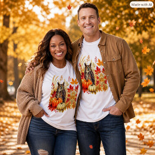 Camiseta Arte de búho silvestre de otoño Hojas de otoño Ac