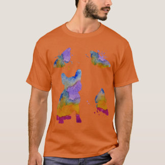 Camiseta Arte de Bulldog francés arte mariposas de perro fr