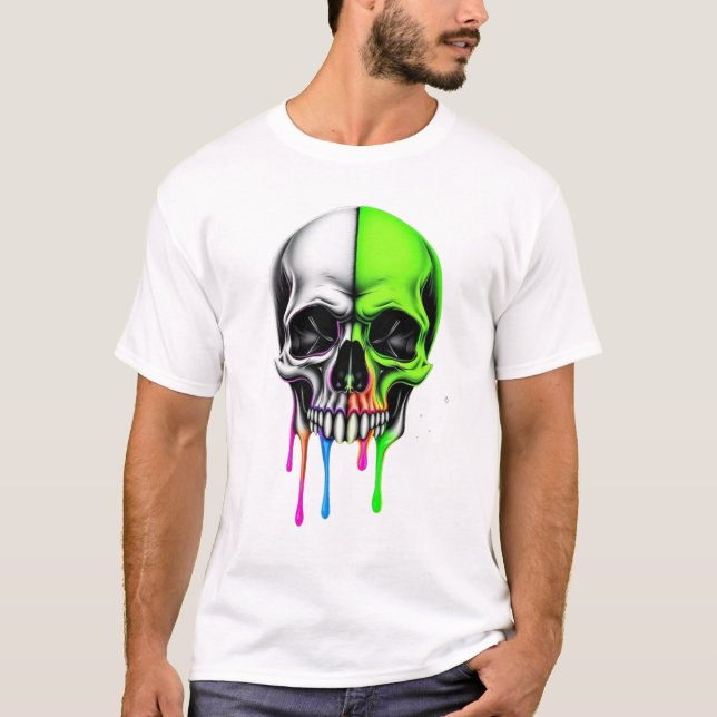 Camiseta Arte De Burbujas Colorido (Anverso)
