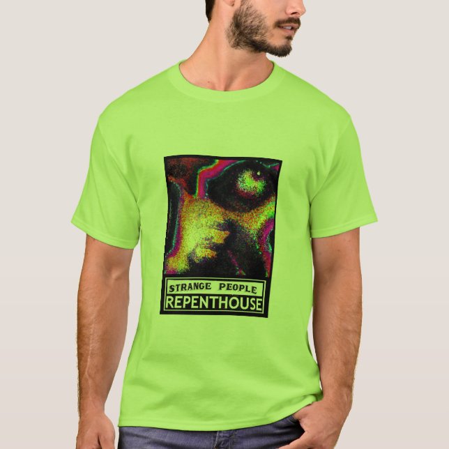 Camiseta Arte de BZ: Gente extraña (Anverso)