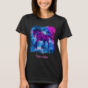 Camiseta Arte de caballo personalizado con fantasía fractal