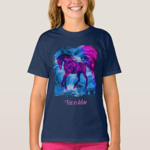 Camiseta Arte de caballo personalizado con fantasía fractal
