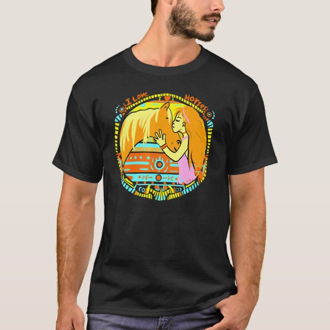 Camiseta Arte de caballos (Anverso)