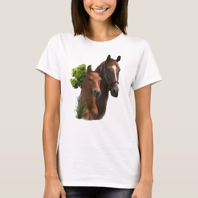 Camiseta Arte de caballos (Anverso)