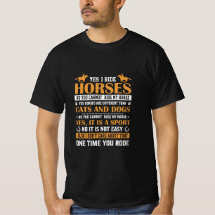 Camiseta Arte de caballos Sí Yo Viajo Caballos