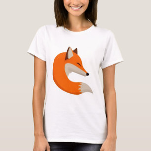 Camiseta Arte de cabeza de zorro