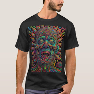 Camiseta Arte de cabeza goteante psicodélico