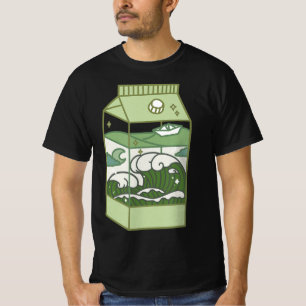 Camiseta Arte de caja de leche estético Cute Kawaii Otaku A