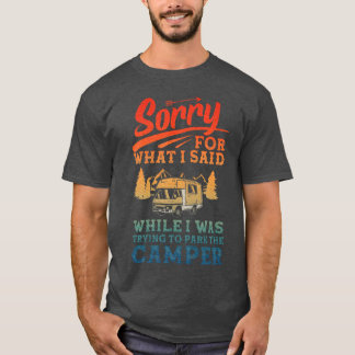 Camiseta Arte de camping en RV Camperrailer chica camping