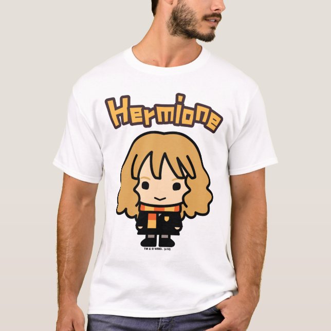 Camiseta Arte de caricatura de Hermione Granger (Anverso)