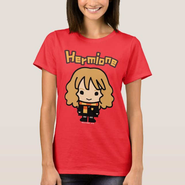 Camiseta Arte de caricatura de Hermione Granger (Anverso)