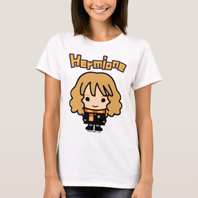 Camiseta Arte de caricatura de Hermione Granger (Anverso)