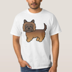 Camiseta Arte de caricatura de perro Terrier de Cairn atigr