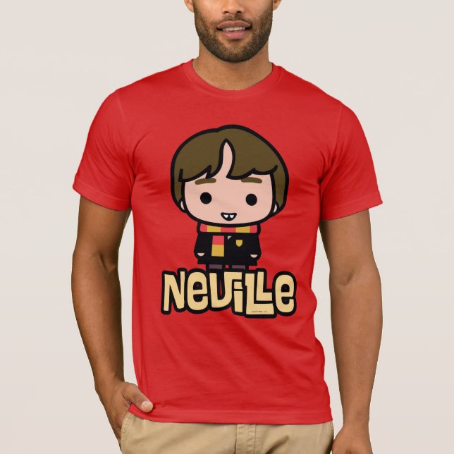 Camiseta Arte de caricaturas de fondo largo de Neville (Anverso)