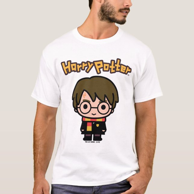 Camiseta Arte de caricaturas de Harry Potter (Anverso)