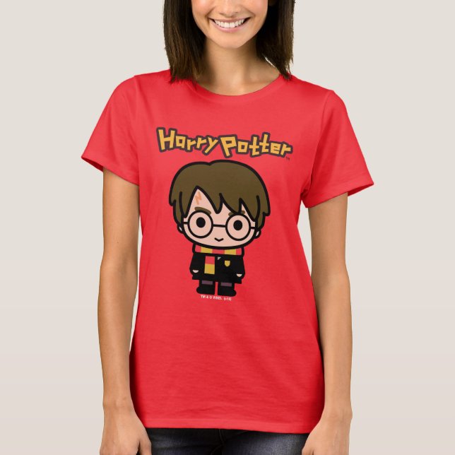 Camiseta Arte de caricaturas de Harry Potter (Anverso)