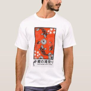 Camiseta Arte de carpas japonesas tranquilas