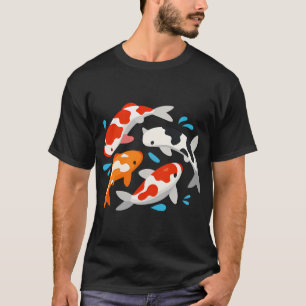 Camiseta Arte de carpas koi elegantes