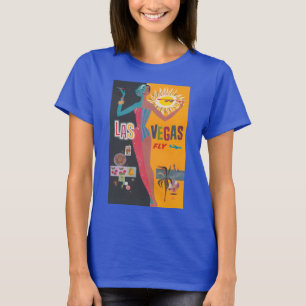Camiseta Arte de cartel de viaje de juego de Las Vegas vint