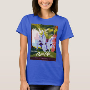 Camiseta Arte de cartel de viaje vintage, ¡Descubre Puerto