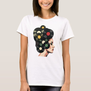 Camiseta Arte de cartel de vinilo retro estilizado