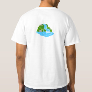 Camiseta Arte de cascada de montaña – Naturaleza pacífica