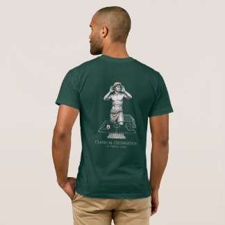 Camiseta Arte de Celebración de Fútbol con Estatua Clásica