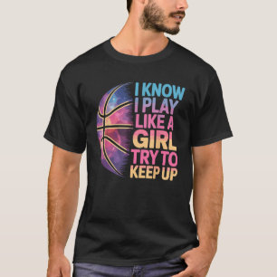 Camiseta Arte de chica de baloncesto para chicas niños muje